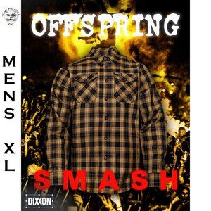 DIXXON FLANNEL x THE OFFSPRING Collab - SMASH Flannel Shirt - Men's XL